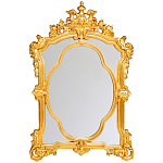 Зеркало с ажурной раме золотого цвета Classic Ornament Mirror варинант исполнения - 1 | Loft Concept в Кирове