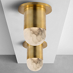 Потолочный светильник светодиодный с плафоном из натурального камня Purgatory варинант исполнения - 3 | Loft Concept в Кирове