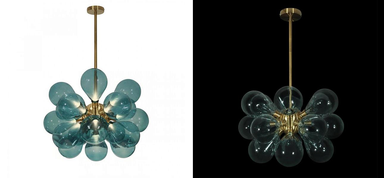 Люстра Simonet Chandelier Blue 55 см Люстра Simonet Chandelier Blue 55 см - Loft-Concept в Кирове