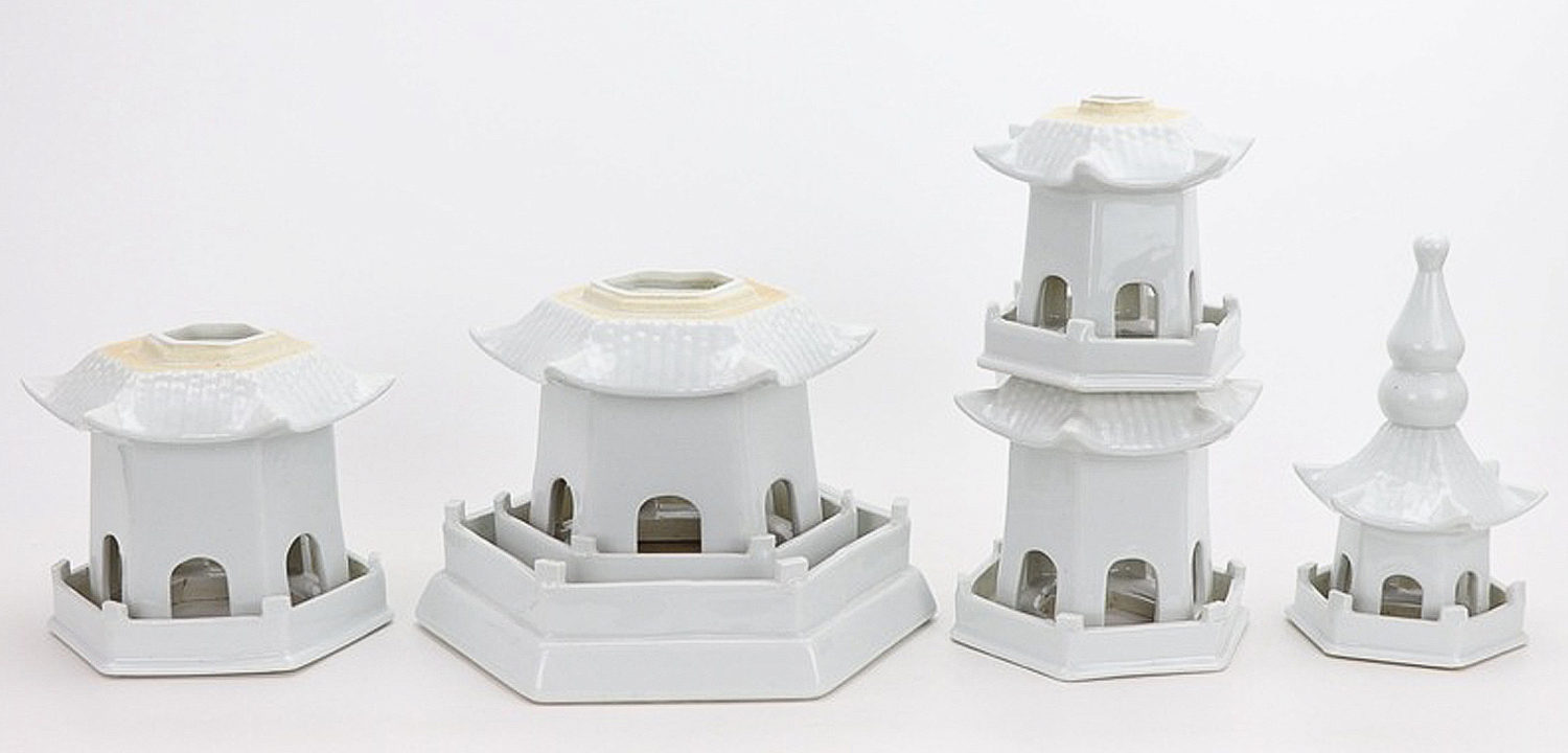 Статуэтка Ceramic Pagoda white Статуэтка Ceramic Pagoda white - Loft-Concept в Кирове