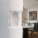 Встраиваемый в стену гипсовый светильник под покраску с колоннами и арками в античном стиле Antiquity Athena варинант исполнения - 15 | Loft Concept в Кирове