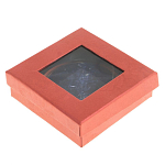 Зеркало карманное круглое двухстороннее из натурального камня Содалит в подарочной упаковке Gold Stone Mirrors варинант исполнения - 4 | Loft Concept в Кирове