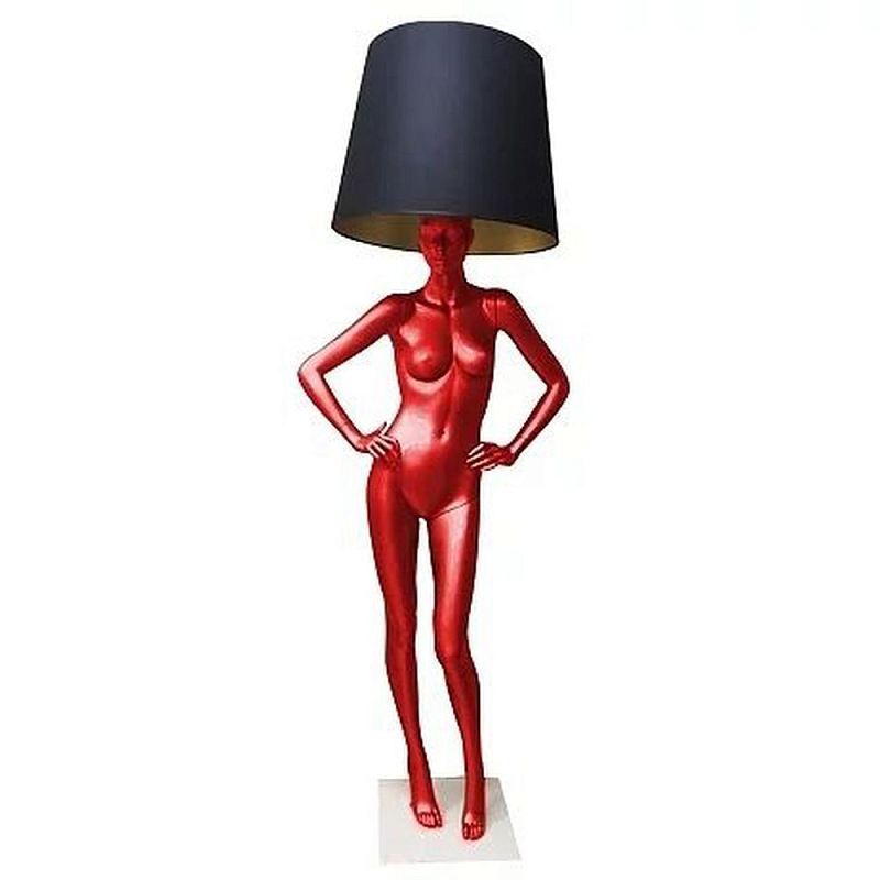 Лампа MANNEQUIN LAMP с абажуром руки на талии Глянцевый черный Черный матовый Глянцевый белый Белый матовый Серый матовый Золотой Красный в Кирове | Loft Concept 