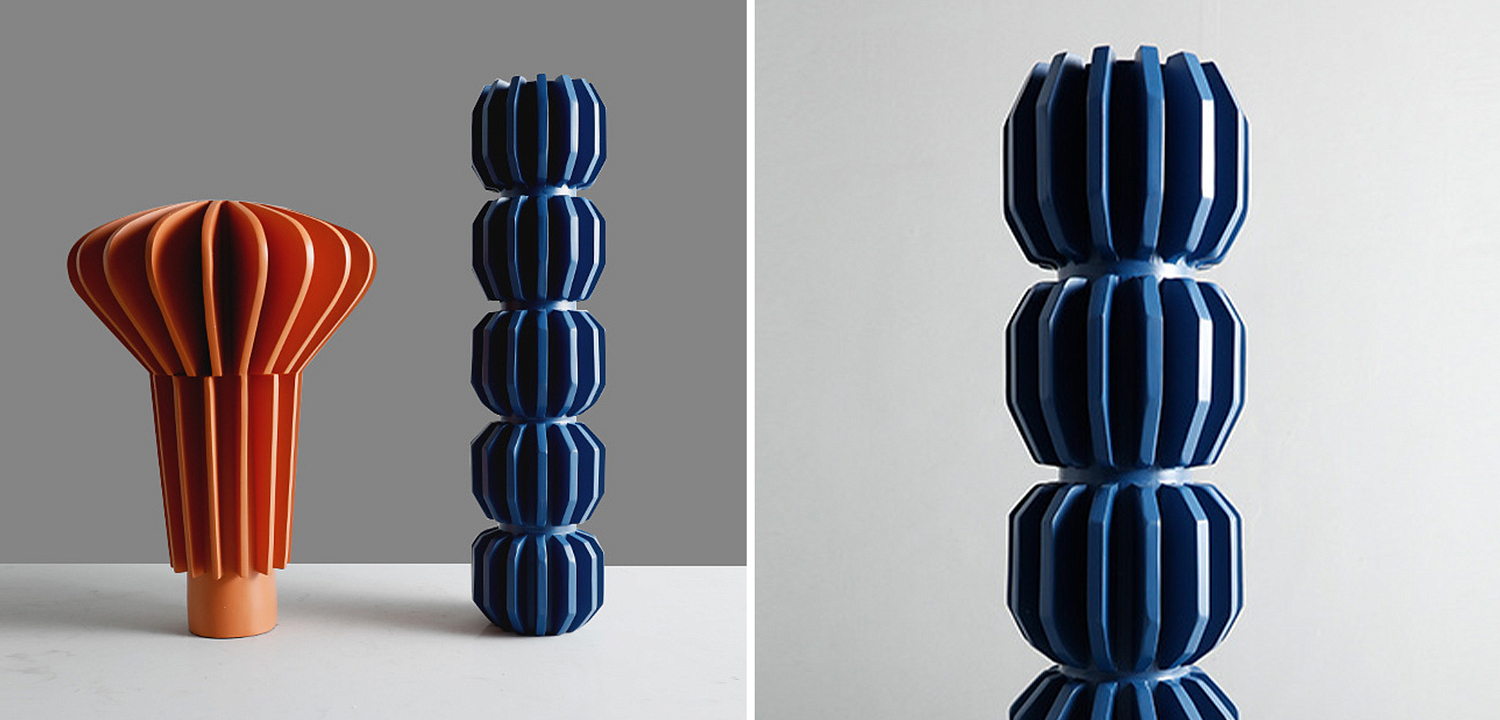 Ваза Mieko Blue Molecule Collection Vase Ваза Mieko Blue Molecule Collection Vase - Loft-Concept в Кирове