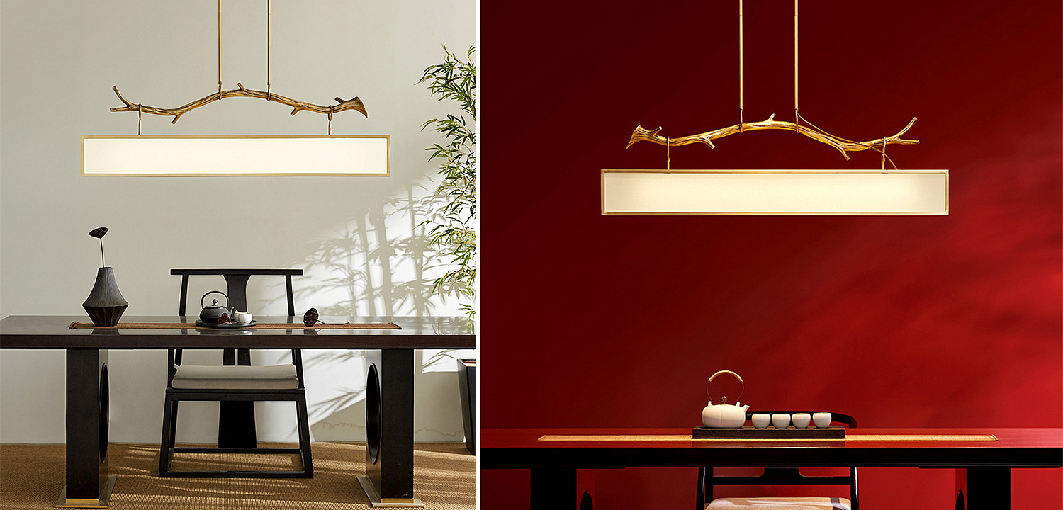 Дизайнерская прямоугольная люстра с золотой веткой Rectangular chandelier golden branch Дизайнерская прямоугольная люстра с золотой веткой Rectangular chandelier golden branch - Loft-Concept в Кирове