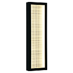 Светодиодное прямоугольное бра из металла черного цвета Lattice Lux варинант исполнения - 5 | Loft Concept в Кирове