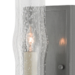 Бра с прозрачным плафоном на сером каркасе Elegant Gray Lamp варинант исполнения - 1 | Loft Concept в Кирове