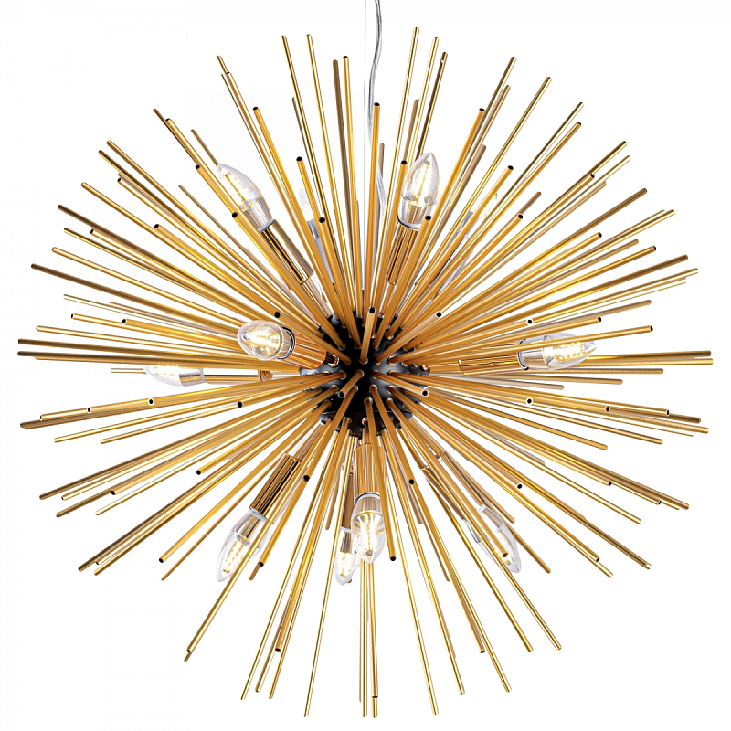 Huge Sputnik Chandelier Gold and Black Черный Золотой Huge Sputnik Chandelier Gold and Black Черный Золотой в Кирове | Loft Concept