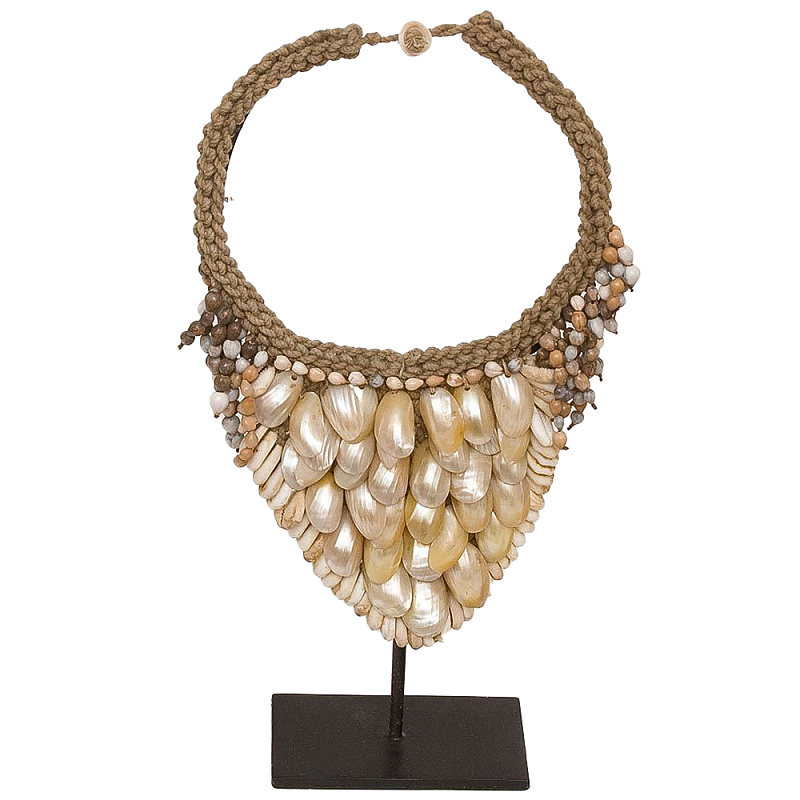 Этническое ожерелье с перламутровыми ракушками Mother of Pearl Shell Necklace Бежевый Перламутровый Этническое ожерелье с перламутровыми ракушками Mother of Pearl Shell Necklace Бежевый Перламутровый в Кирове | Loft Concept
