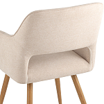 Стул в рогожке бежевого цвета NEASAN STOOL варинант исполнения - 7 | Loft Concept в Кирове