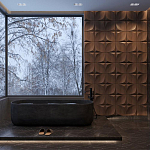 Гипсовая 3D панель с принтографией PM-22 варинант исполнения - 1 | Loft Concept в Кирове