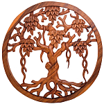 Панно из дерева Wood Panel With Trees варинант исполнения - 1 | Loft Concept в Кирове