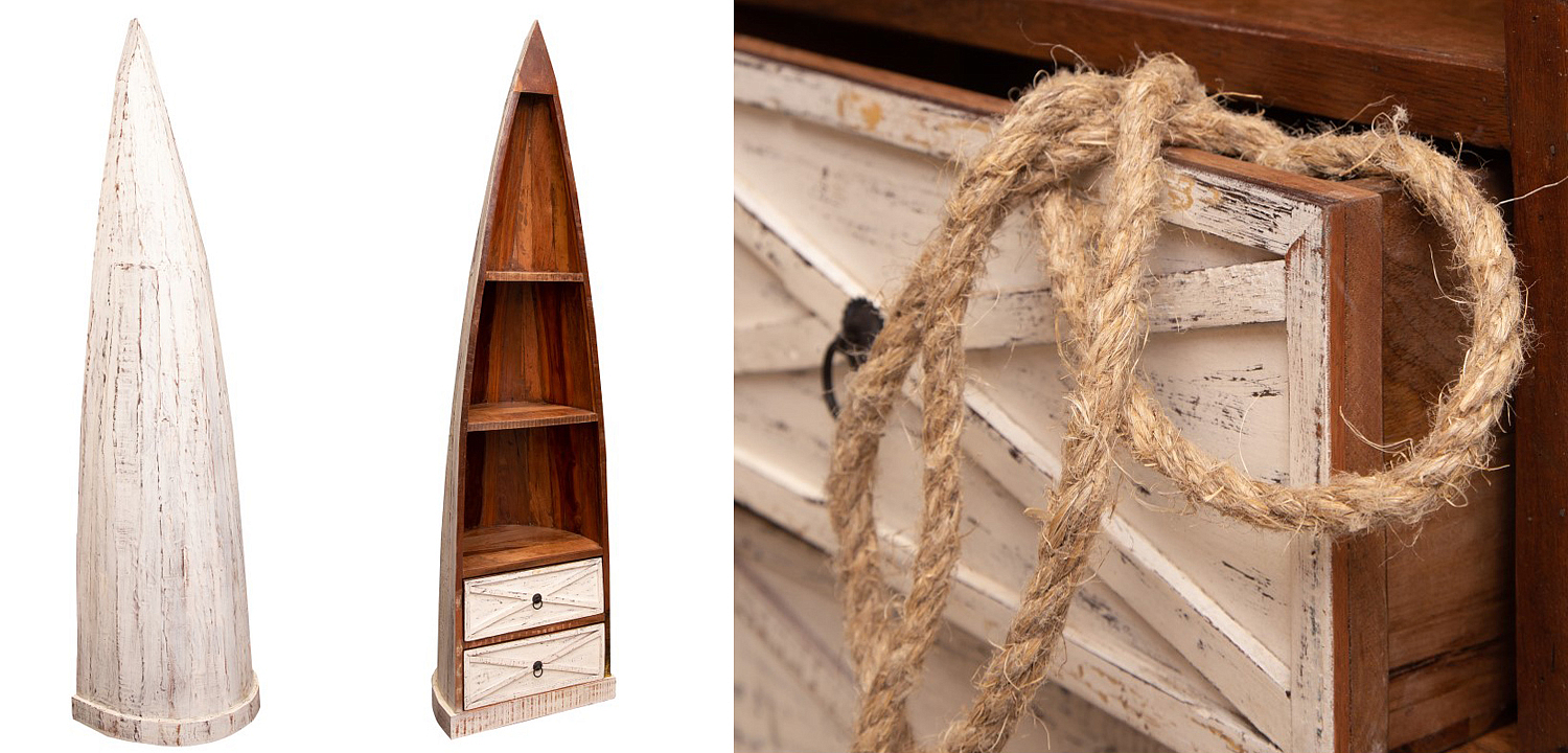 Стеллаж Old Boat White Стеллаж Old Boat White - Loft-Concept в Кирове