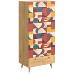 Шкаф с принтом The rebus of love варинант исполнения - 1 | Loft Concept в Кирове