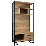 Стеллаж под TV в стиле лофт с открытыми полками и 2-мя ящиками Urban Style Space варинант исполнения - 1 | Loft Concept в Кирове