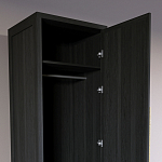 Узкий Шкаф Primo с 2 выдвижными ящиками Черный дуб варинант исполнения - 6 | Loft Concept в Кирове