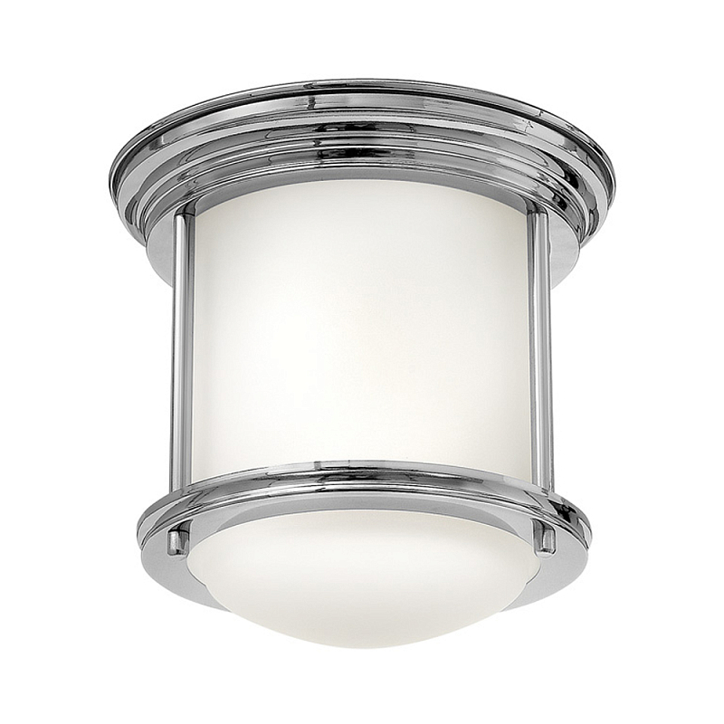 Потолочный светильник для ванных комнат со стеклянным плафоном и одной лампой Hinkley Хром Белый Бронза Прозрачное Стекло в Кирове | Loft Concept 