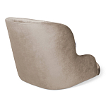 Стул с мягкой бежевой обивкой из велюра и подъемно-поворотным механизмом на черных колесиках Harper Beige варинант исполнения - 2 | Loft Concept в Кирове