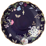 Ваза фарфоровая круглая на ножке с рисунком цветов Garden Whisper Porcelain Set  варинант исполнения - 1 | Loft Concept в Кирове