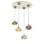 Подвесной светильник с прозрачным стеклянным плафоном округлой формы Effervia  варинант исполнения - 6 | Loft Concept в Кирове