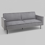 Диван современный вельветовый прямой Worcester Серый варинант исполнения - 1 | Loft Concept в Кирове