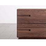 Прикроватный столик деревянный с 2-мя ящиками Moon Walnut Furniture варинант исполнения - 4 | Loft Concept в Кирове