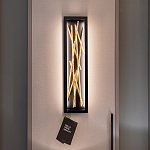 Бра в прямоугольной черной рамке с декором в виде ветвей в золотой отделке Hinkley варинант исполнения - 7 | Loft Concept в Кирове