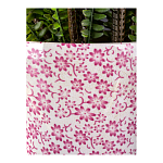 Кашпо из белого фарфора с розовым цветочным орнаментом Eden Garden варинант исполнения - 4 | Loft Concept в Кирове