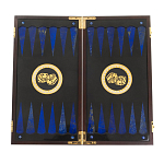 Нарды настольные из натурального камня лазурит и долерит Backgammon from Stone варинант исполнения - 2 | Loft Concept в Кирове