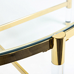 Кофейный столик со столешницей из стекла Crossy варинант исполнения - 3 | Loft Concept в Кирове