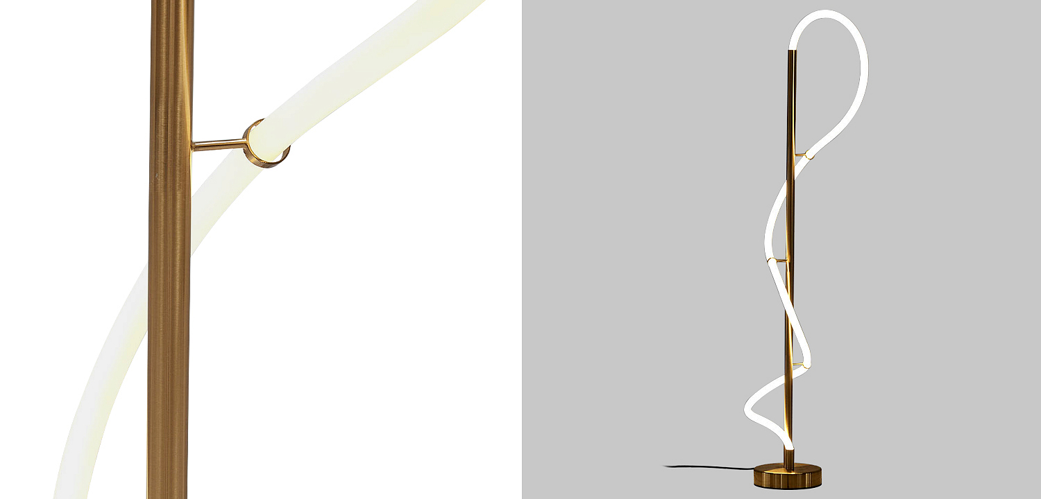 Светодиодный торшер Knot Brass Light Светодиодный торшер Knot Brass Light - Loft-Concept в Кирове