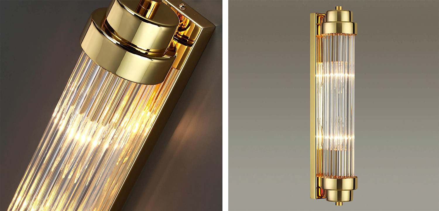 Бра Dirck Glass TUBE Sconce Gold Бра Dirck Glass TUBE Sconce Gold - Loft-Concept в Кирове