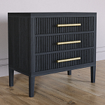 Тумба Primo  с тремя ящиками шпон Черный дуб варинант исполнения - 3 | Loft Concept в Кирове