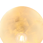 Бра с золотым круглым отражателем и открытой лампой Sun Glow Disc варинант исполнения - 5 | Loft Concept в Кирове