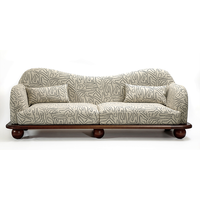 Диван Indra Молочный Коричневый в Кирове | Loft Concept 