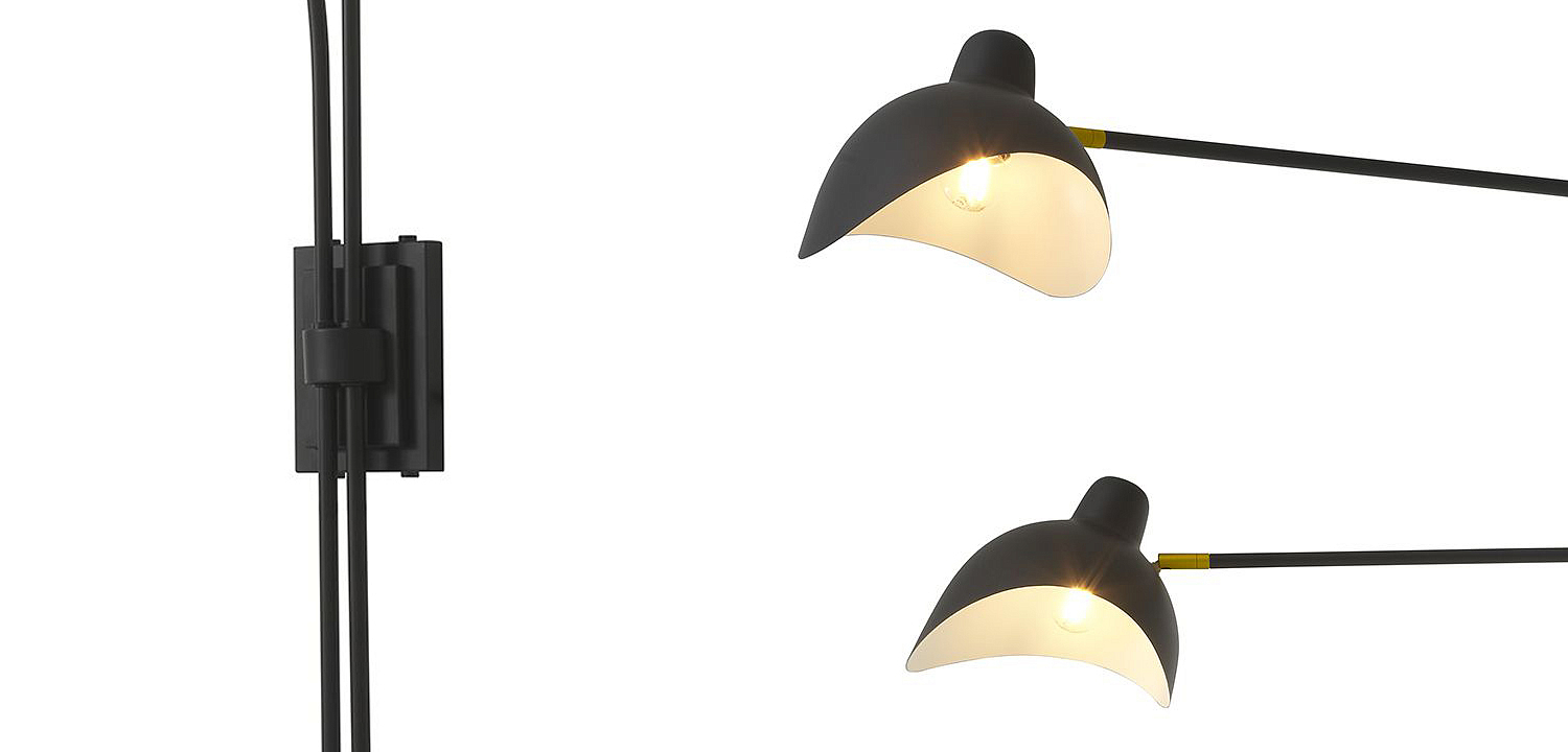 Бра Eichholtz Wall Lamp Mitch Black Бра Eichholtz Wall Lamp Mitch Black - Loft-Concept в Кирове