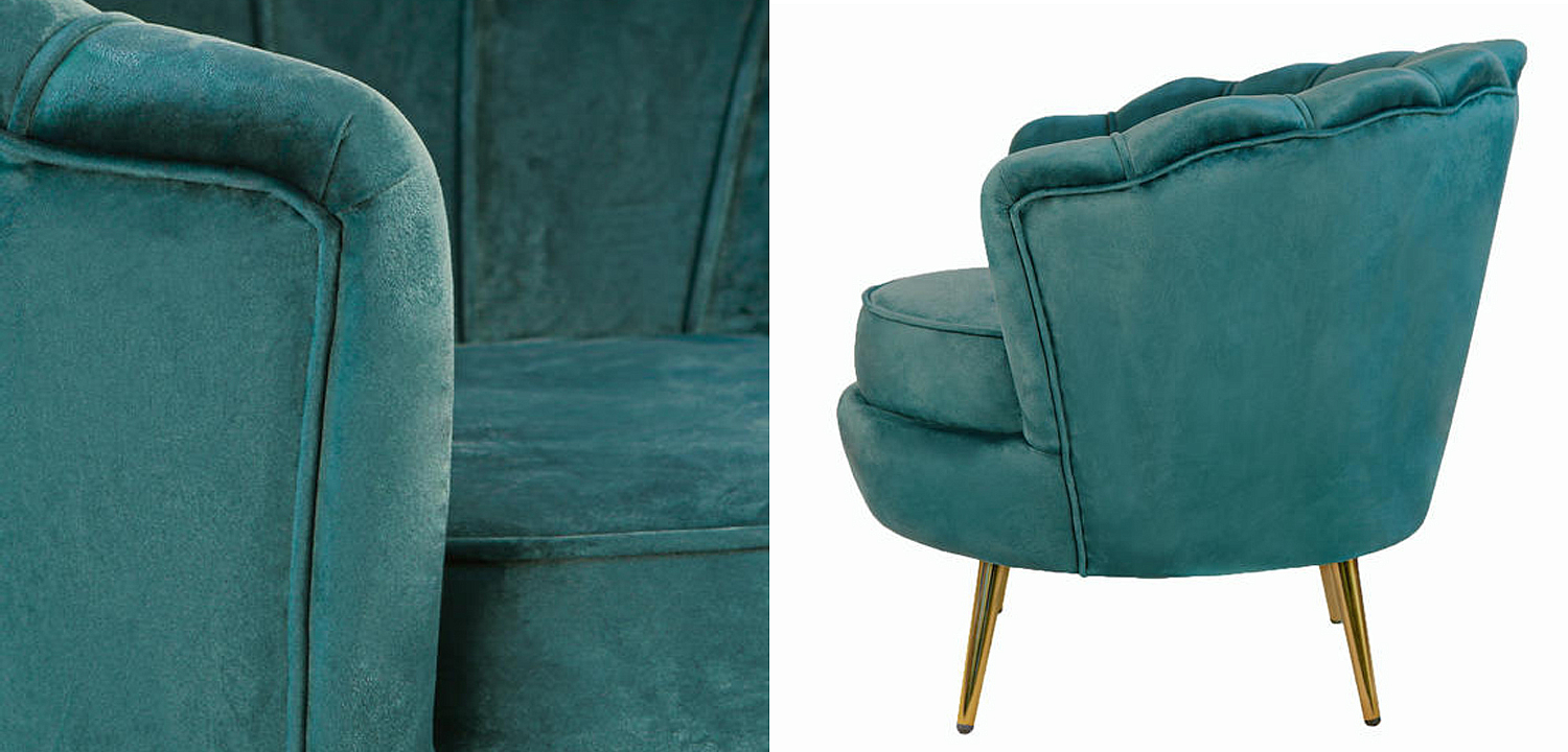 Кресло Бирюзовый велюр Trapezium Turquoise velvet Кресло Бирюзовый велюр Trapezium Turquoise velvet - Loft-Concept в Кирове