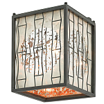 Бра с круглой зеркальной вставкой с эффектом ржавчины Stunning Radiance варинант исполнения - 3 | Loft Concept в Кирове