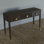 Дизайнерский Письменный стол Elsa Dreams Walnut с тремя ящиками варинант исполнения - 3 | Loft Concept в Кирове