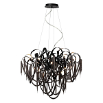 Люстра подвесная с объемной композицией из скрученных лент и металлических цепочек Atlantis Chain варинант исполнения - 4 | Loft Concept в Кирове