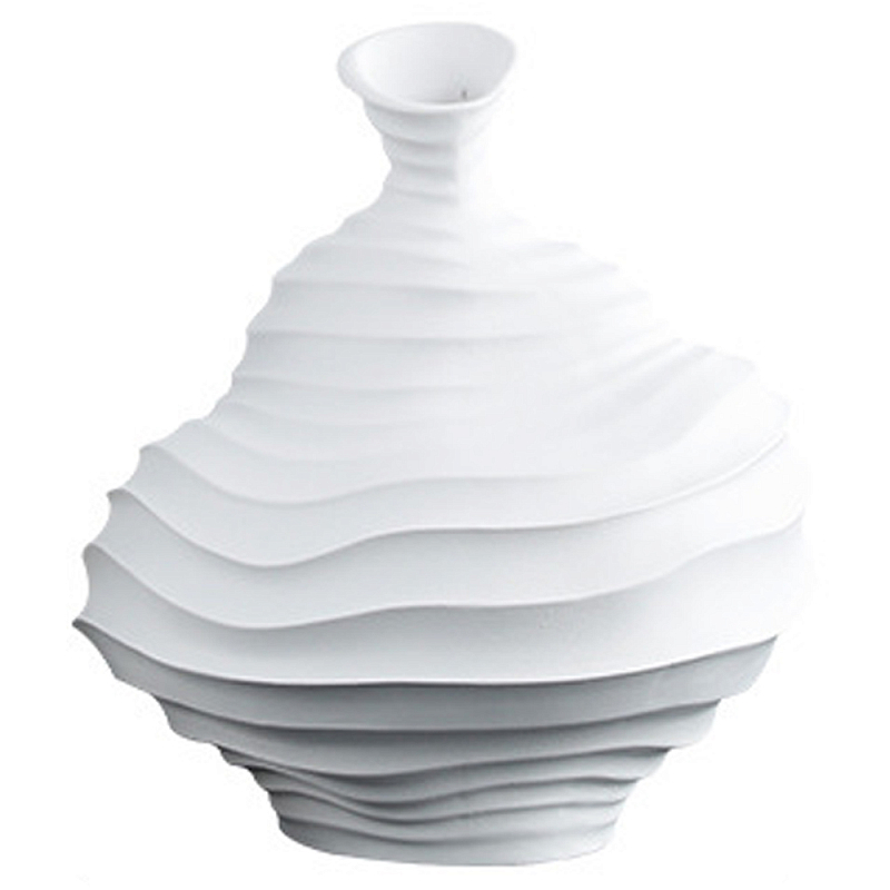 Ваза Molecule Relief Wide Vase Белый Ваза Molecule Relief Wide Vase Белый в Кирове | Loft Concept