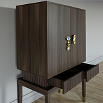 Кабинетный шкаф Elsa Dreams Walnut с 2-мя ящиками варинант исполнения - 2 | Loft Concept в Кирове