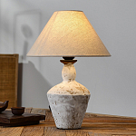 Настольная лампа с керамическим фактурным основанием и тканевым абажуром Eastern Tale варинант исполнения - 3 | Loft Concept в Кирове