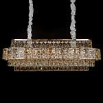 Люстра овальной формы хрустальная в неоклассическом стиле Majesty варинант исполнения - 1 | Loft Concept в Кирове