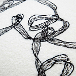 Кресло без подлокотников на деревянных ножках белое с вышивкой Sharp Armchair варинант исполнения - 5 | Loft Concept в Кирове