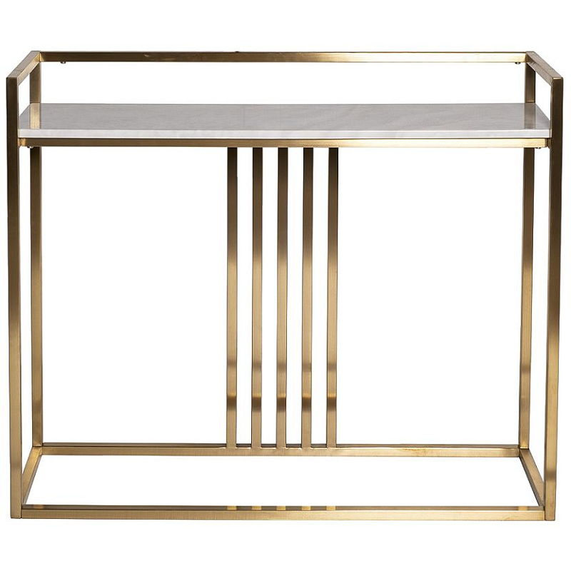 Консоль Nensi gold матовое золото Консоль Nensi gold матовое золото в Кирове | Loft Concept