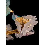 Люстра круглая на золотом каркасе с птичками и цветочным декором Miscellaneous herbs варинант исполнения - 9 | Loft Concept в Кирове