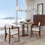 Кресло обеденное Alcove White Boucle из массива ореха варинант исполнения - 10 | Loft Concept в Кирове