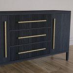 Буфет Primo с тремя ящиками и двумя фасадами Черный дуб варинант исполнения - 3 | Loft Concept в Кирове