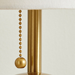 Настольная лампа на круглом основании из натурального камня Bartolomeo варинант исполнения - 3 | Loft Concept в Кирове